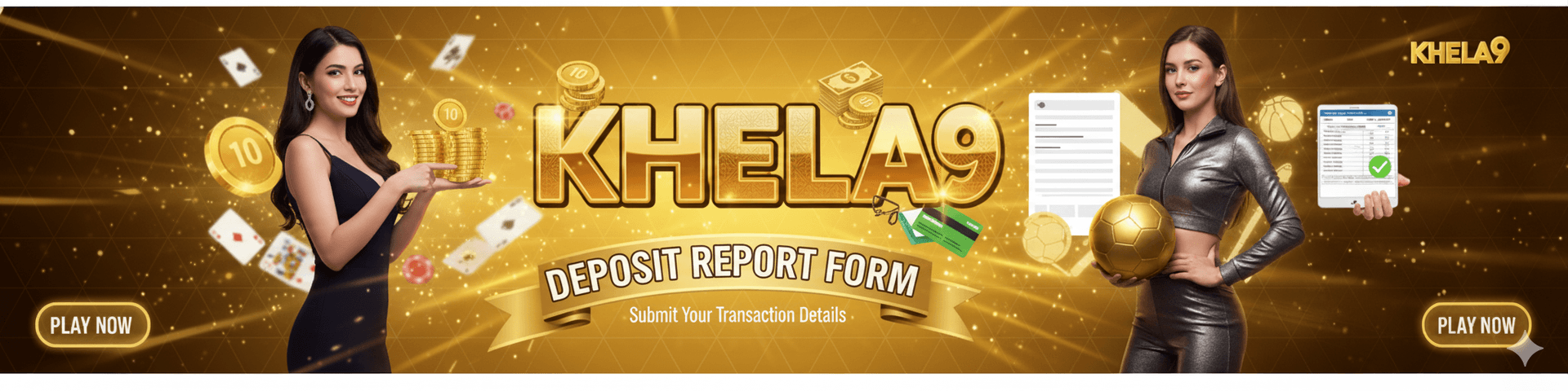 banner for deposit report form